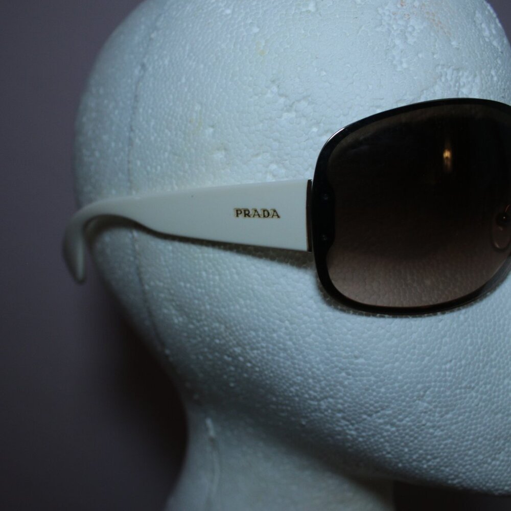 Prada Oversized Wrap Rectangle Sunglasses - image 3